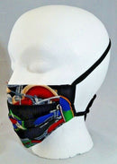 Kids Print Face Mask with Filter Pocket Handmade Washable Made In USA