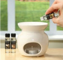 Essential Oil Warmer Fragrance Gift Set-Warmer and 3 Scented Oils-Fast Shipping!