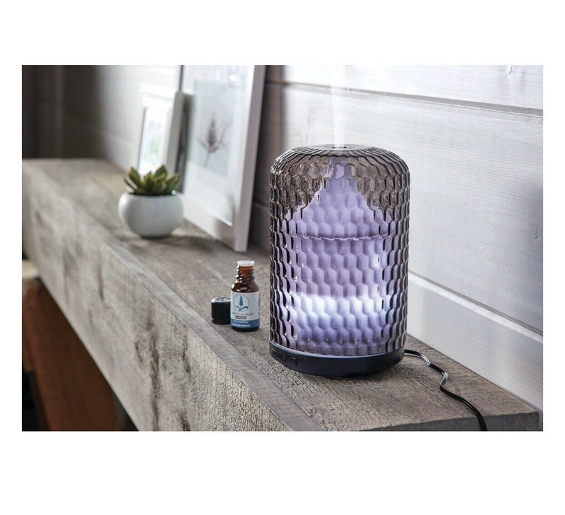 Better Homes & Gardens 250 mL Aroma Diffuser, Hammered Glass