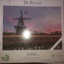 MI Puzzles De Zwaan Windmall 1000 Piece jigsaw puzzle Holland 27x20in Phil Stagg