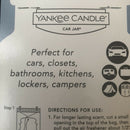 6 Yankee Candle Car Jar LIFE'S A BREEZE Air Freshener Hanging Paperboard Jars