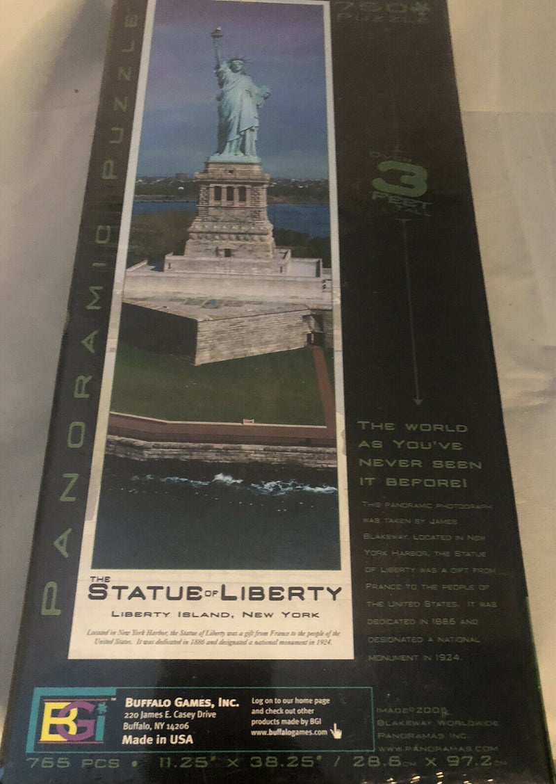 Statue of Liberty Panoramic 750 piece puzzle Buffalo Games NEW Sealed