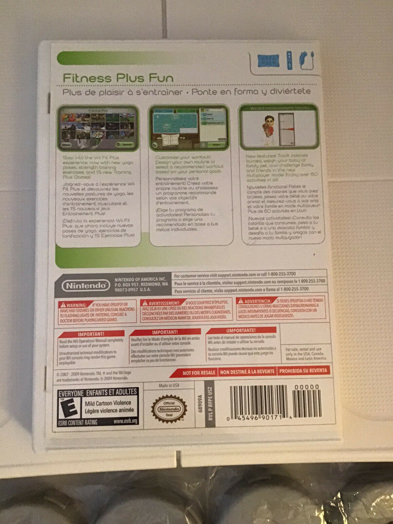  Wii Fit Plus (Balance Board Not Included) : Nintendo of  America: Video Games