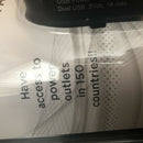 New Sealed SAMSONITE Worldwide TRAVEL ADAPTOR + Dual USB Compact Size Imported