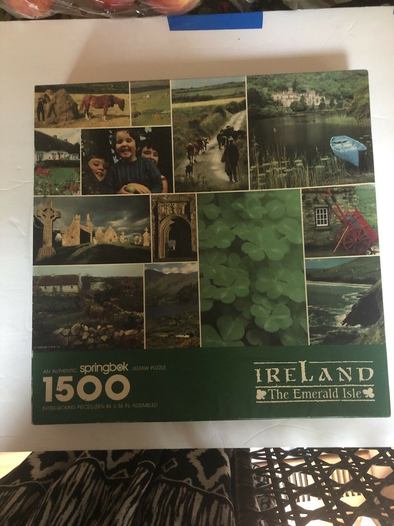 Ireland The Emerald Isle 1500 Piece Springbok Jigsaw Puzzle Hallmark PZL9003 USA