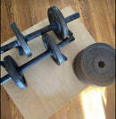 Vintage Barbells 2 Bars, 4 Clamps, 4x 8.8lbs ,4x 4.4lbs (52.8lbs) Weight Plates