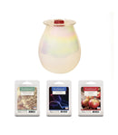 WAX WARMER & SCENTED WAX MELTS 4pc GIFT SET-Scentsationals VANILLA PINE,CINNAMON