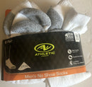 Athletic Works Mens No Show Socks 6 Pack Size 6 -12