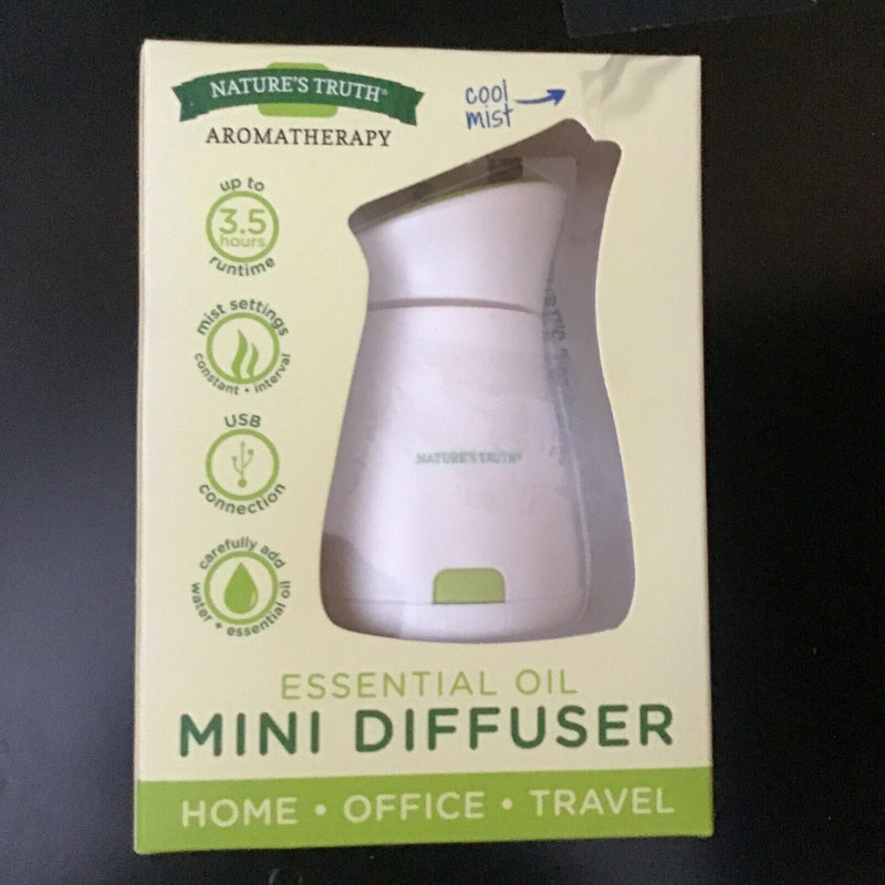 Nature’s Truth Essential Oil Mini Diffuser For Home Travel And Office Usb Charge