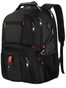 Matein Premium Travel Backpack for International Travel, 17 Inch Laptop, Black