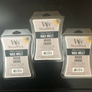 Lot of 3 WoodWick Wax Melt 3oz X 3 Wood Smoke Highly Scented