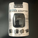 New Sealed SAMSONITE Worldwide TRAVEL ADAPTOR + Dual USB Compact Size Imported