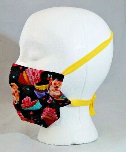 Kids Print Face Mask with Filter Pocket Handmade Washable Made In USA