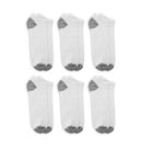 Athletic Works Mens No Show Socks 6 Pack Size 6 -12