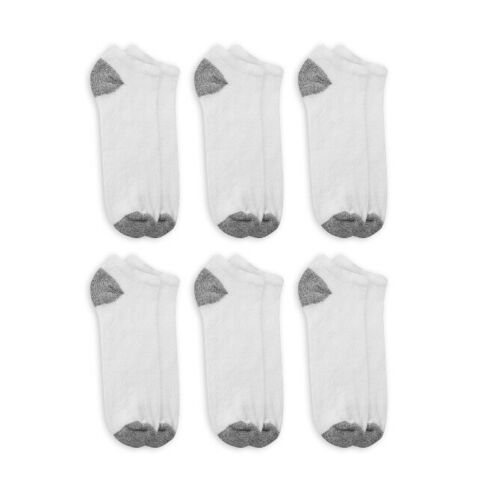 Athletic Works Mens No Show Socks 6 Pack Size 6 -12